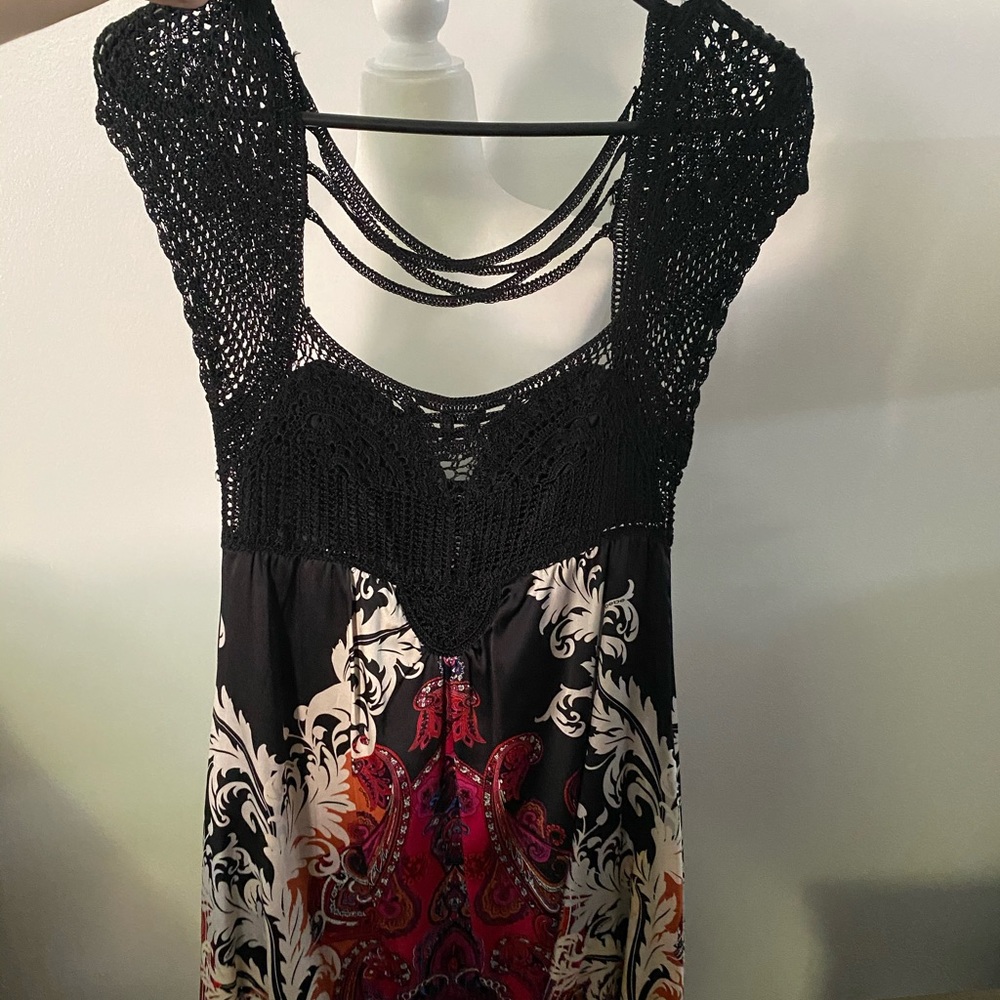 Bebe Crochet Top Dress